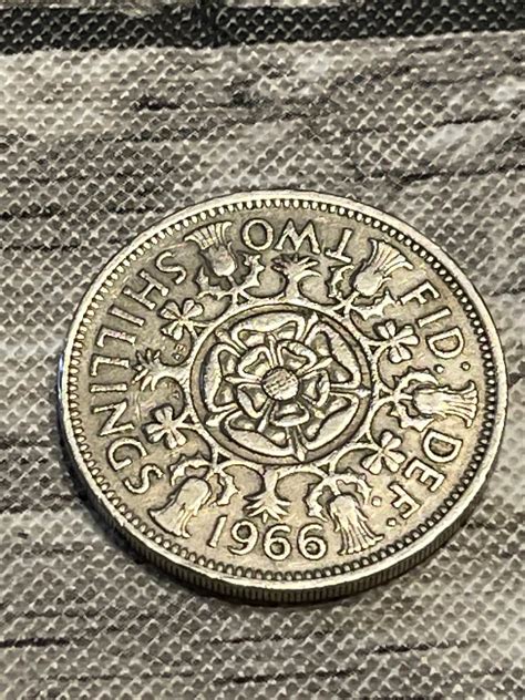 1966 Dei Gratia Regina Elizabeth II Two Shillings Coin | Etsy