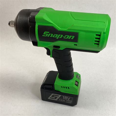 Snap On 18 V 1/2" Drive MonsterLithium Cordless Impact Wrench, CT9080G ...