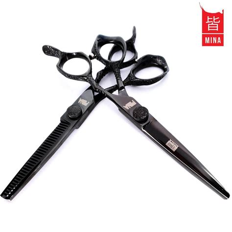 Mina Ash Black Hairdressing Scissor Set | Scissor Hub NZ - Scissor Hub New Zealand