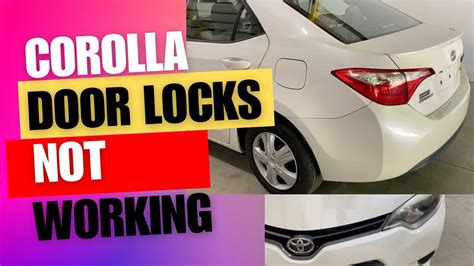 How to Fix Toyota Corolla Door Lock problem | DIY Door Lock Fix - YouTube