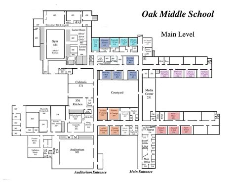 OMS Main Floor Map | Oak Middle School