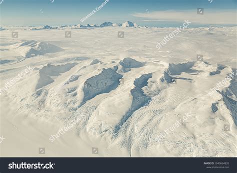 Aerial View Antarcticas Transantarctic Mountain Range Stock Photo ...