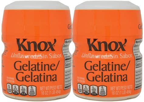 Knox Unflavored Gelatin Duel Pack - 2 Canisters, 16 oz each | Buy Now ...