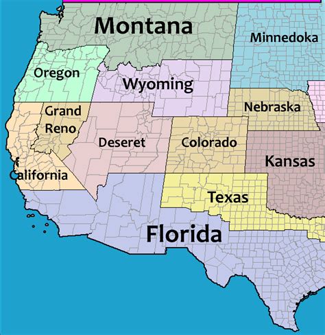 A Fair and Unbiased Western United States : r/imaginarymaps