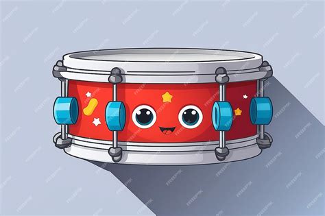 Musical Fun for Kids Toy Drum a Flat Vector Illustration of a Childrens ...
