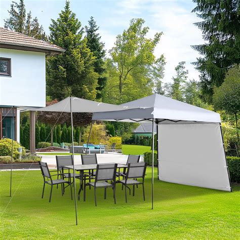 Pop Up Gazebo with Side Awnings - White | Wilko