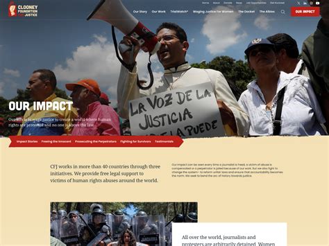 Clooney Foundation for Justice – WordPress Showcase | WordPress.org