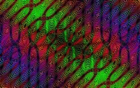 Green Pink Purple Blue Spirals Art Pattern Slope Abstraction 4K HD Abstract