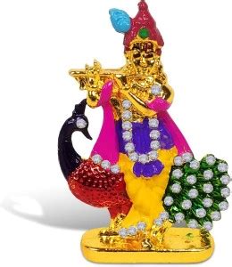 Utkarsh Standing Kahna with Peacock Idol (Mini Morni Krishna St/940 ...