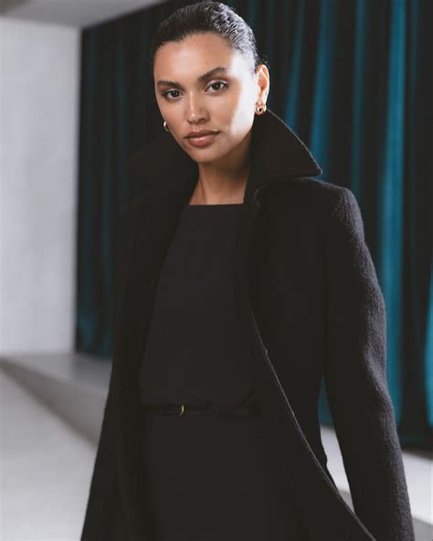Long black Overcoat