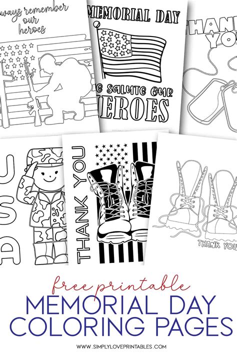 Memorial Day Coloring Pages Printable [2025]