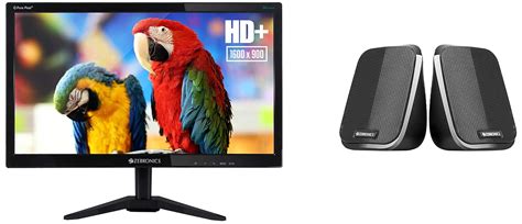 ZEBRONICS 19.5 inch Monitor(49.5CM) with Anti Glare, HD, Slim Design ...