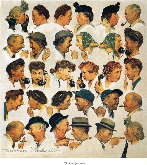 The gossips - Norman Rockwell - WikiArt.org - encyclopedia of visual arts