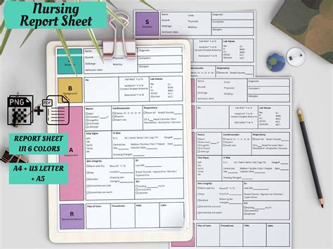 Med Surg Report Sheet | Nursing Report Sheet Med Surg