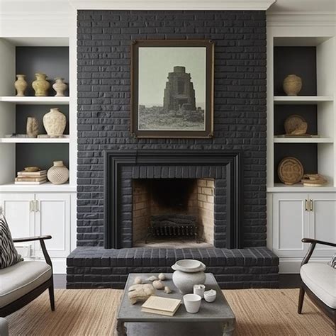 20 black brick fireplace designs striking ideas to inspire you – Artofit