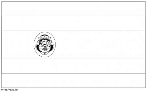 Flag Of Costa Rica Coloring Page | Free Printable Coloring Pages