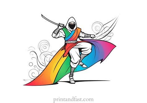 Ninja Coloring Page - Free Printable Ninja Coloring Sheet for Kids