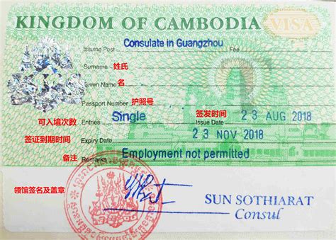 柬埔寨商务签证3个月单次广州送签·工作时间订后1小时联系