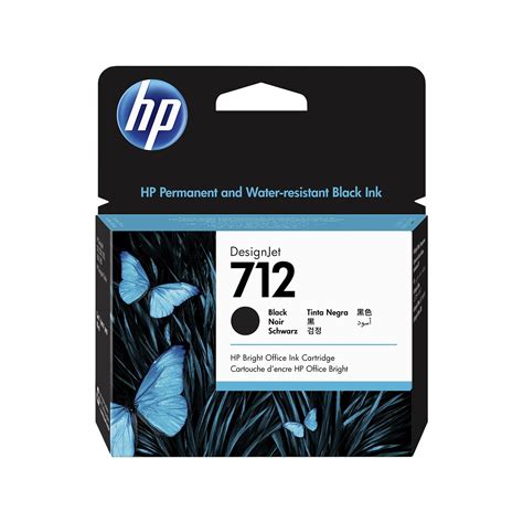 HP 712 Black Standard Yield Ink Cartridge, Prints Up to 450 Pages ...