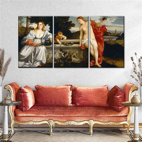 Sacred And Profane Love Wall art by Titian | Elephant Stock