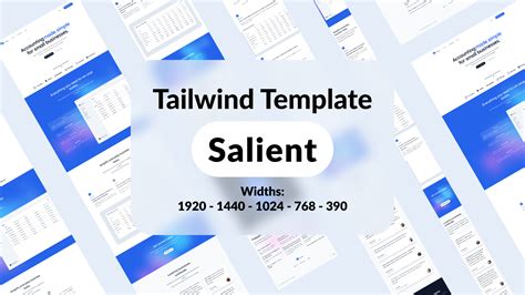 Tailwind Template: Salient - Landing Page | Figma