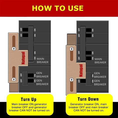 Buy Natupal Generator Interlock Kit Compatible with Square D Generator ...