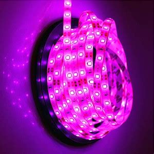 INVENTO 5mtr SMD 2835 Purple 12V DC 38W LED Strip Flexible 3M Tape ...