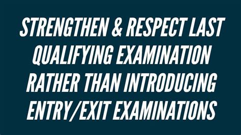 Petition · Respect & Strengthen the last Qualifying Examinations "Ek ...