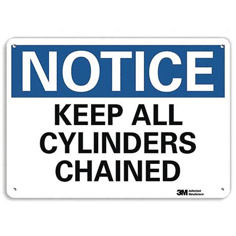 Plastic, Mounting Holes Sign Mounting, Notice Sign - 44UW46|U5-1280-NP ...