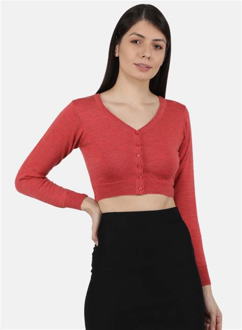 Buy Women Red Solid Blouse Online in India - Monte Carlo