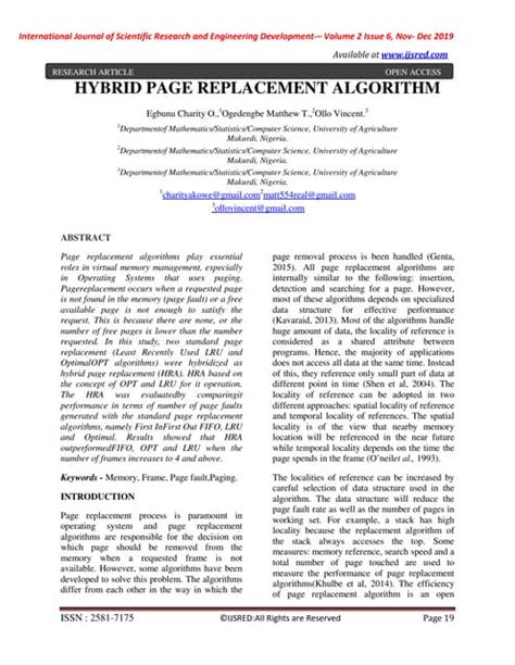 Image result for Page replacement algorithm Performance and Evaluation