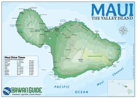 Maui Hawaii Maps - Travel Road Map