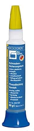 WEICON Threadlocking Varnish | 30 g | Yellow | Screw Locking and ...