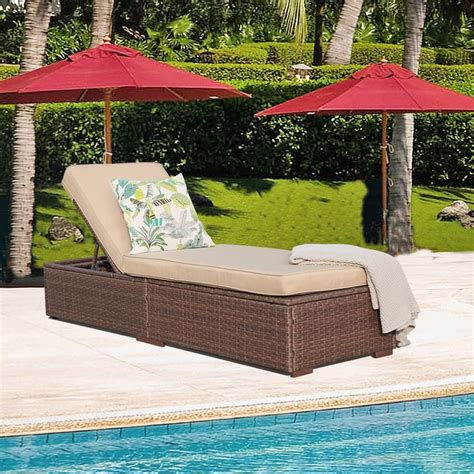 Patiorama Outdoor Patio Chaise Lounge Chair, Elegant | Ubuy India