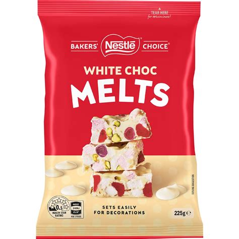 Low FODMAP? Nestle Bakers Choice Melts White Chocolate 225g | Spoonful