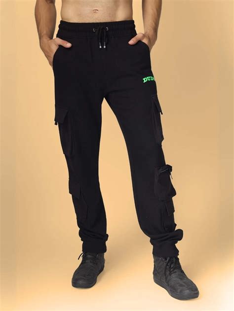 DUDS BOX POCKET CARGO JOGGER BLACK | Buy Online at Wearduds India