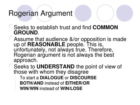PPT - Rogerian Argument PowerPoint Presentation, free download - ID:9227662