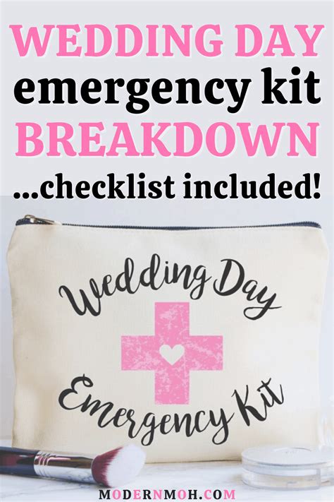 The best wedding emergency kit list for brides – Artofit