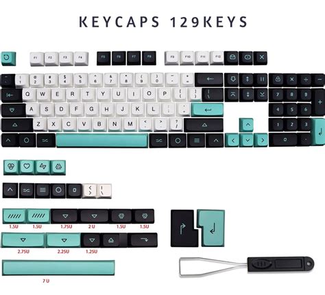 Geoma Light Cyan XDA PBT Clone Keycaps – CuriosityCaps