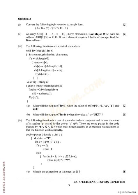 Image result for ISC Class 12 Computer Science Paper