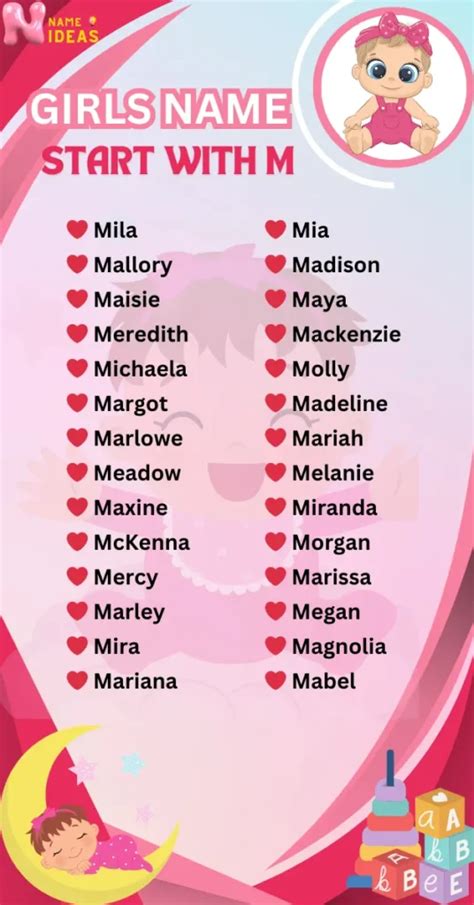300+ Unique Girl Names That Start With M 2026 With Meanings