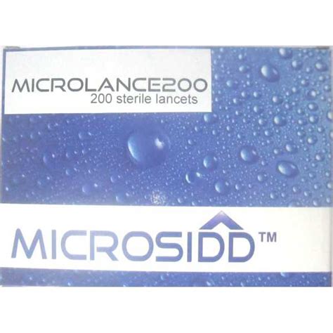 MicroSidd MicroLance-200 Round Glucometer 200 Lancets (Only) Price in ...