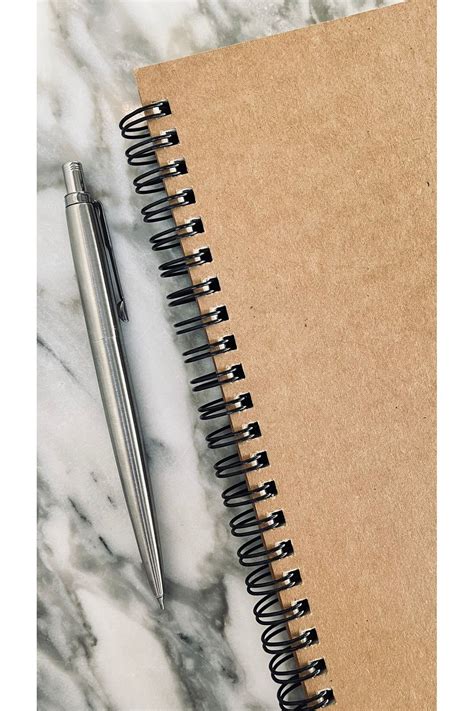 Fark Tanıtım A5 Spiraled Unlined Notebook with Kraft Cover 100 Sheets ...
