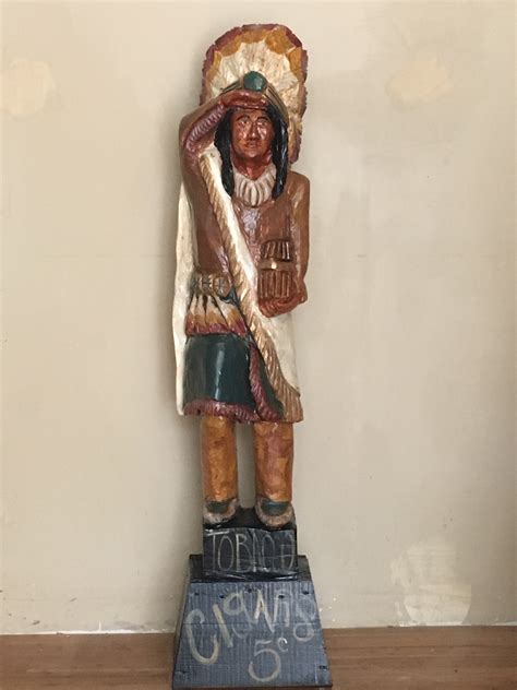 Wood Cigar Store Indian statues and figures with History and Origin of ...
