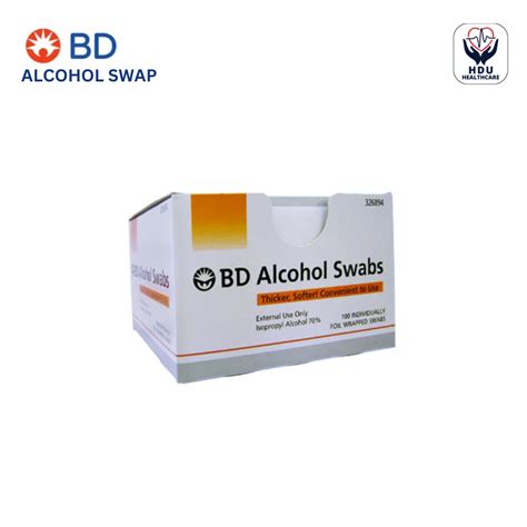 BD Alcohol Swabs | Thicker & Softer | Box Of 100 - HDU Medical ...