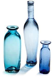 Buy Rosanna Beach Glass Small Bottles Set of 3 Online at Low Prices in ...