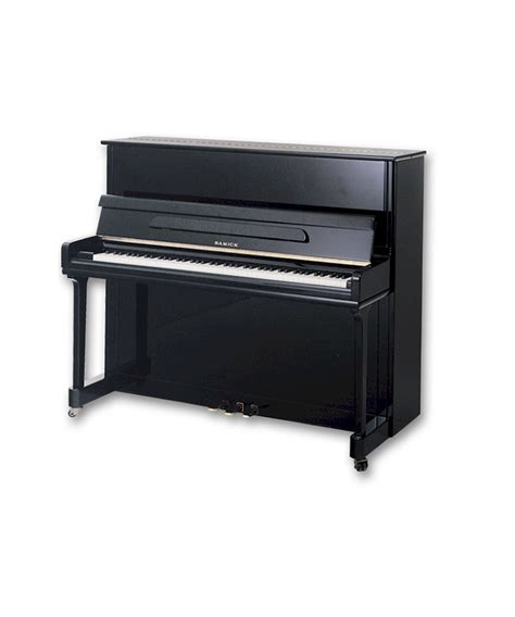 Samick JS-121M Upright Piano Ebony High Polished With Piano Bench ...