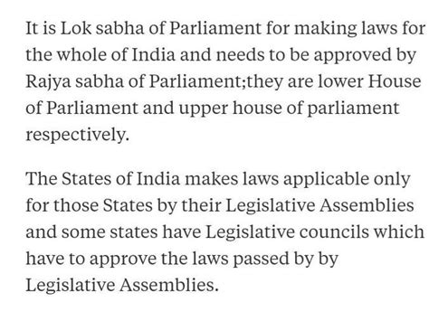 legislature the law making body in India has - Brainly.in