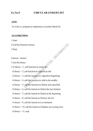 DATA Structures LAB - B – CSE (Emerging Technologies) R- 20 MRCET ...