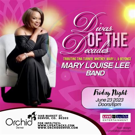 Mary Louise Lee at Orchid Denver — Live @ Jack's Entertainment